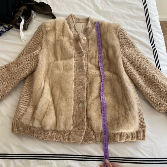 Vintage 1950s Fur Heavy Cardigan Sweater - Picture 2 of 12